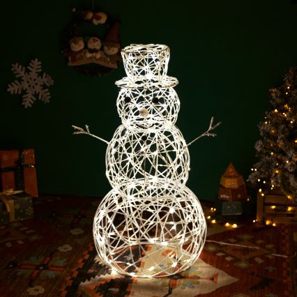 Aigostar - LED Venkovní vánoční dekorace 3,6W/31/230V 2700K 120 cm IP44 sněhulák