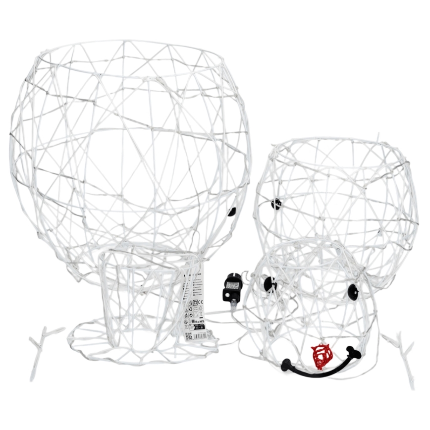 Aigostar - LED Venkovní vánoční dekorace 3,6W/31/230V 2700K 120 cm IP44 sněhulák