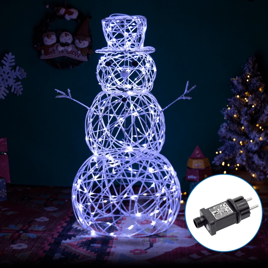 Aigostar - LED Venkovní vánoční dekorace 3,6W/31/230V 6500K 120cm IP44 sněhulák