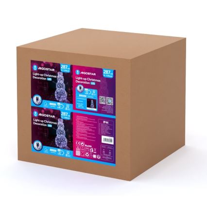 Aigostar - LED Venkovní vánoční dekorace 3,6W/31/230V 6500K 120cm IP44 sněhulák