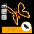 Aigostar - LED Venkovní vánoční dekorace 504xLED IP44 teplá bílá motýl