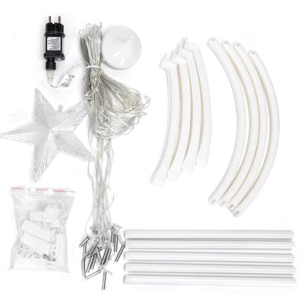 Aigostar - LED Venkovní vánoční dekorace LED/3,6W/230V 180 cm IP44 studená bílá