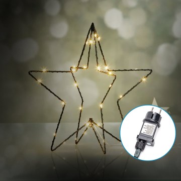 Aigostar-LED Venkovní vánoční dekorace LED/3,6W/230V hvězda 30cm IP44 teplá bílá