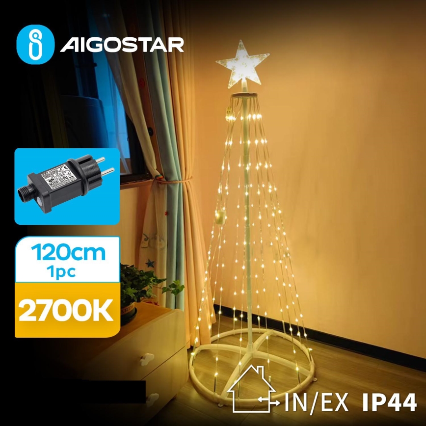 Aigostar - LED Venkovní vánoční dekorace LED/3,6W/31/230V 2700K 120 cm IP44
