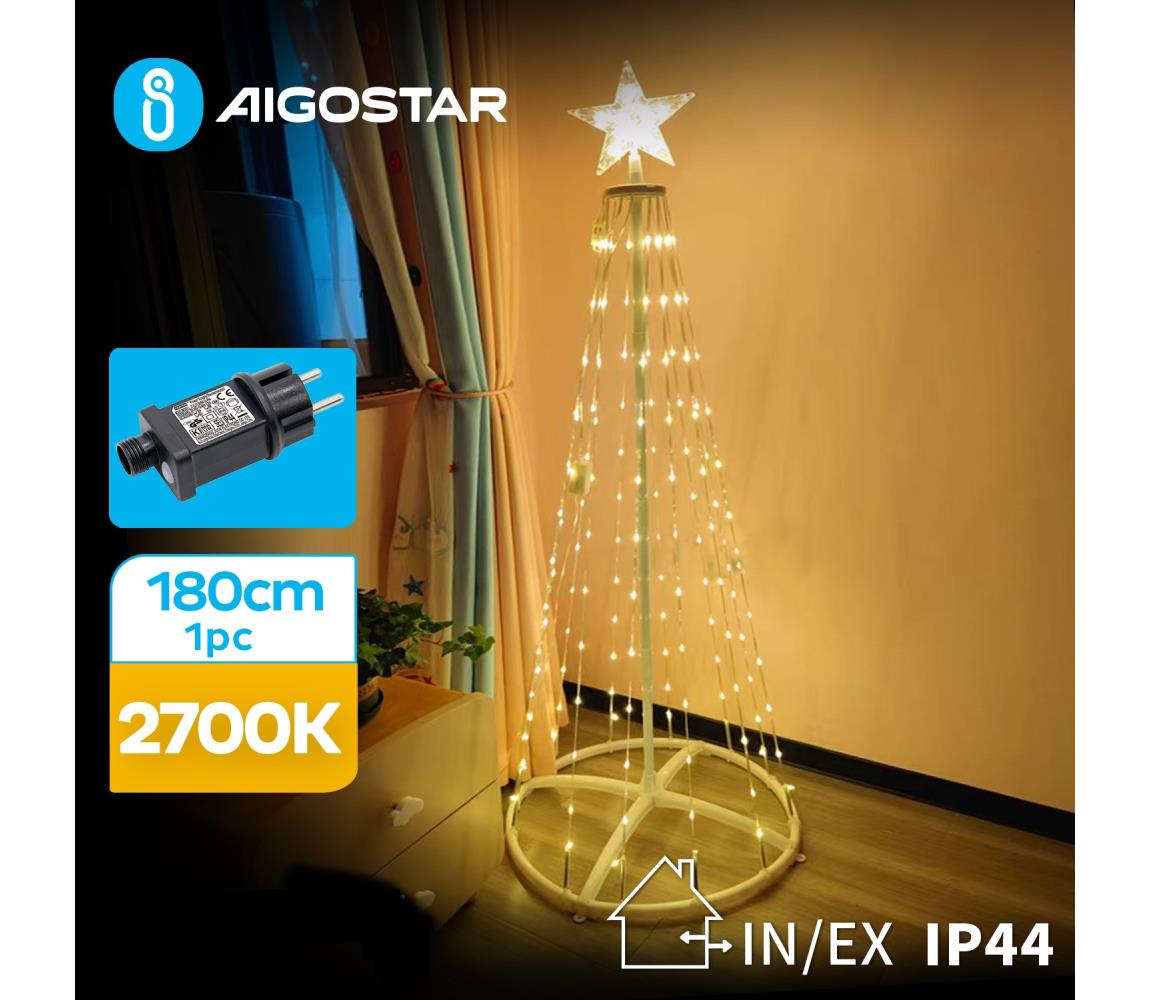  B.V. -LED Venkovní vánoční dekorace LED/3,6W/31/230V 2700K 180cm IP44 