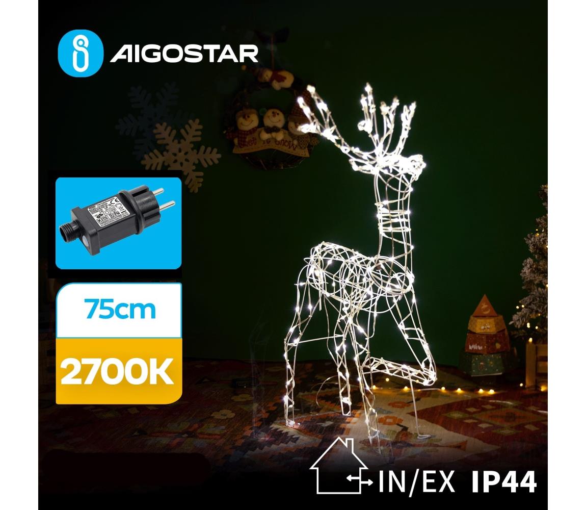 Aigostar B.V. Aigostar - LED Venkovní vánoční dekorace LED/3,6W/31/230V 2700K 75 cm IP44 sob AI0479
