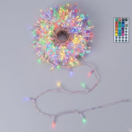 Aigostar - LED Venkovní vánoční řetěz 100xLED/7 funkcí 4xAA 10,3m IP44 multicolor + dálkové ovládání
