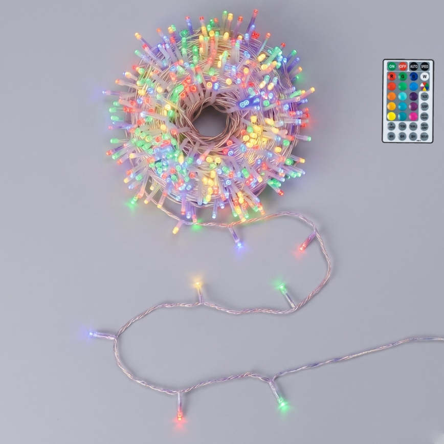 Aigostar - LED Venkovní vánoční řetěz 100xLED/7 funkcí 4xAA 10,3m IP44 multicolor + dálkové ovládání