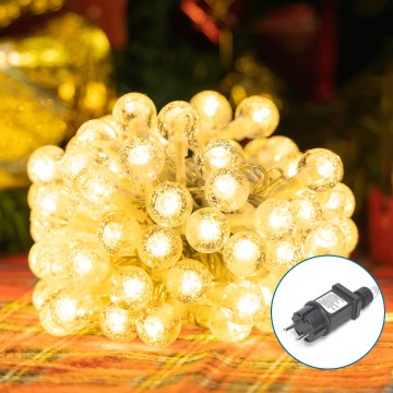 Aigostar - LED Venkovní vánoční řetěz 100xLED/8 funkcí 13m IP44 teplá bílá