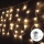 Aigostar-LED Venkovní vánoční řetěz 100xLED/8 funkcí 3xAA 8x0,4m IP44 teplá bílá