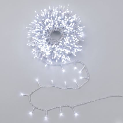 Aigostar - LED Venkovní vánoční řetěz 100xLED/8 funkcí 5,3m IP44 studená bílá
