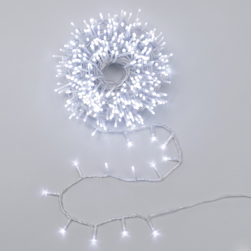Aigostar - LED Venkovní vánoční řetěz 100xLED/8 funkcí 5,3m IP44 studená bílá