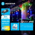 Aigostar - LED Venkovní vánoční řetěz 100xLED/8 funkcí 8x0,6m IP44 multicolor