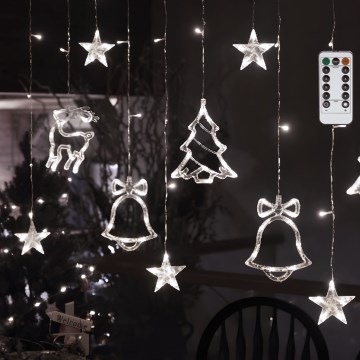 Aigostar - LED Venkovní vánoční řetěz 120xLED/8 funkcí 3x0,6m IP44 studená bílá + dálkové ovládání