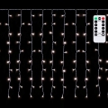 Aigostar - LED Venkovní vánoční řetěz 150xLED/6W/230V/8 funkcí 1,5x1m IP44 studená bílá + dálkové ovládání