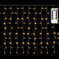 Aigostar - LED Venkovní vánoční řetěz 150xLED/6W/230V/8 funkcí 1,5x1m IP44 teplá bílá + dálkové ovládání
