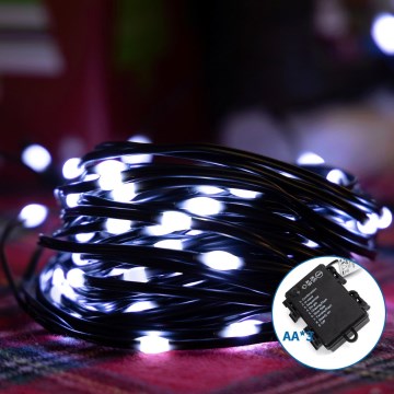 Aigostar - LED Venkovní vánoční řetěz 150xLED/8 funkcí 15,3m IP44 studená bílá