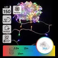 Aigostar -LED Venkovní vánoční řetěz 150xLED/8 funkcí 3xAA 15,3m IP44 multicolor
