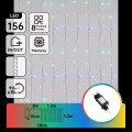 Aigostar - LED Venkovní vánoční řetěz 156xLED/8 funkcí 4,2x1,2m IP44 multicolor