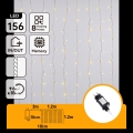 Aigostar - LED Venkovní vánoční řetěz 156xLED/8 funkcí 4,2x1,2m IP44 teplá bílá