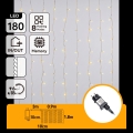 Aigostar - LED Venkovní vánoční řetěz 180xLED/8 funkcí 3,9x1,8m IP44 teplá bílá