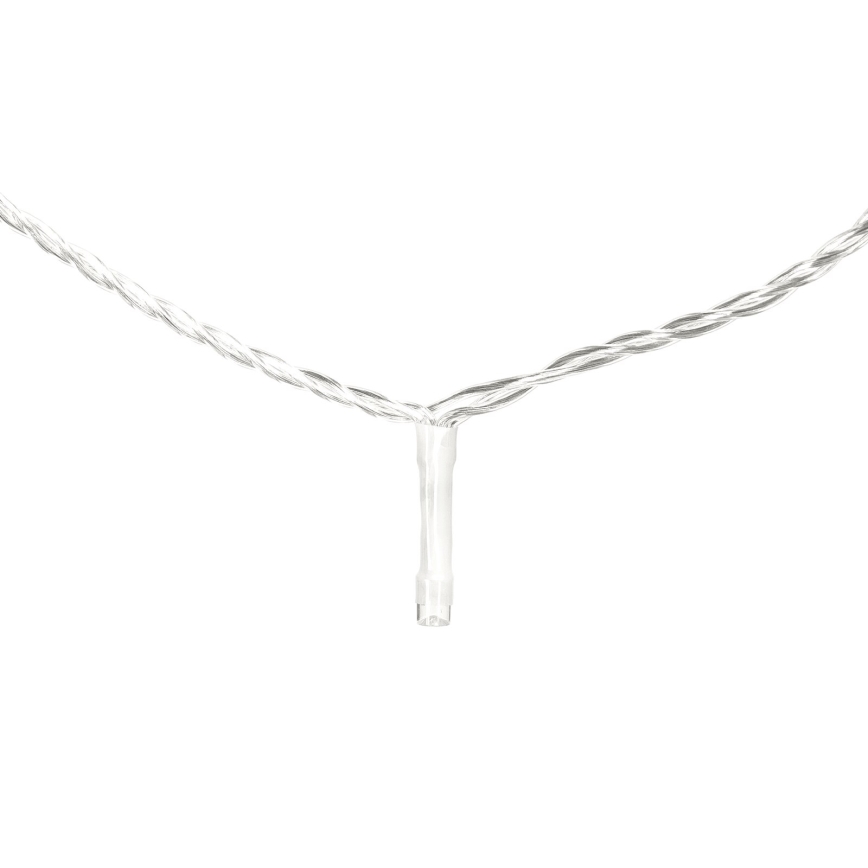 Aigostar - LED Venkovní vánoční řetěz 200xLED/8 funkcí 23m IP44 studená bílá