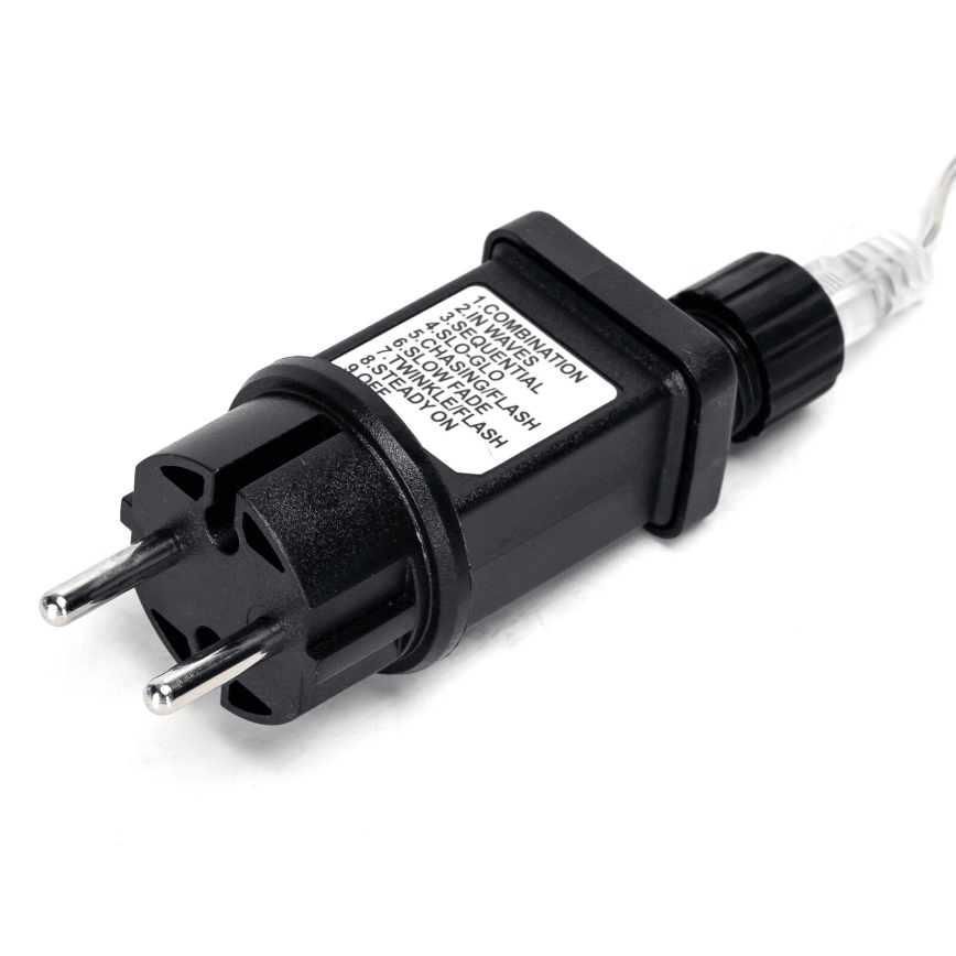 Aigostar - LED Venkovní vánoční řetěz 200xLED/8 funkcí 23m IP44 studená bílá