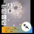 Aigostar - LED Venkovní vánoční řetěz 200xLED/8 funkcí 23m IP44 teplá bílá/studená bílá
