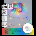 Aigostar - LED Venkovní vánoční řetěz 200xLED/8 funkcí 3xAA 6,3m IP44 multicolor