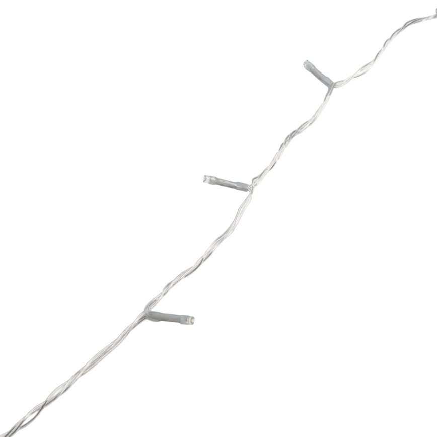 Aigostar - LED Venkovní vánoční řetěz 200xLED/8 funkcí 4xAA 20m IP44 studená bílá