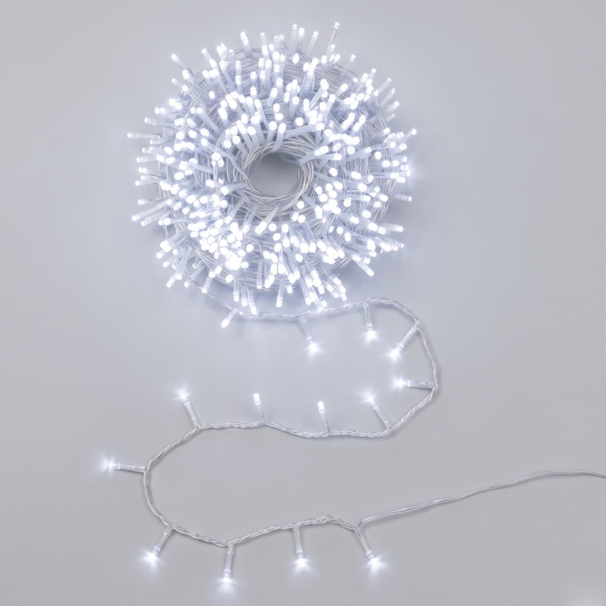 Aigostar - LED Venkovní vánoční řetěz 300xLED/8 funkcí 18m IP44 studená bílá