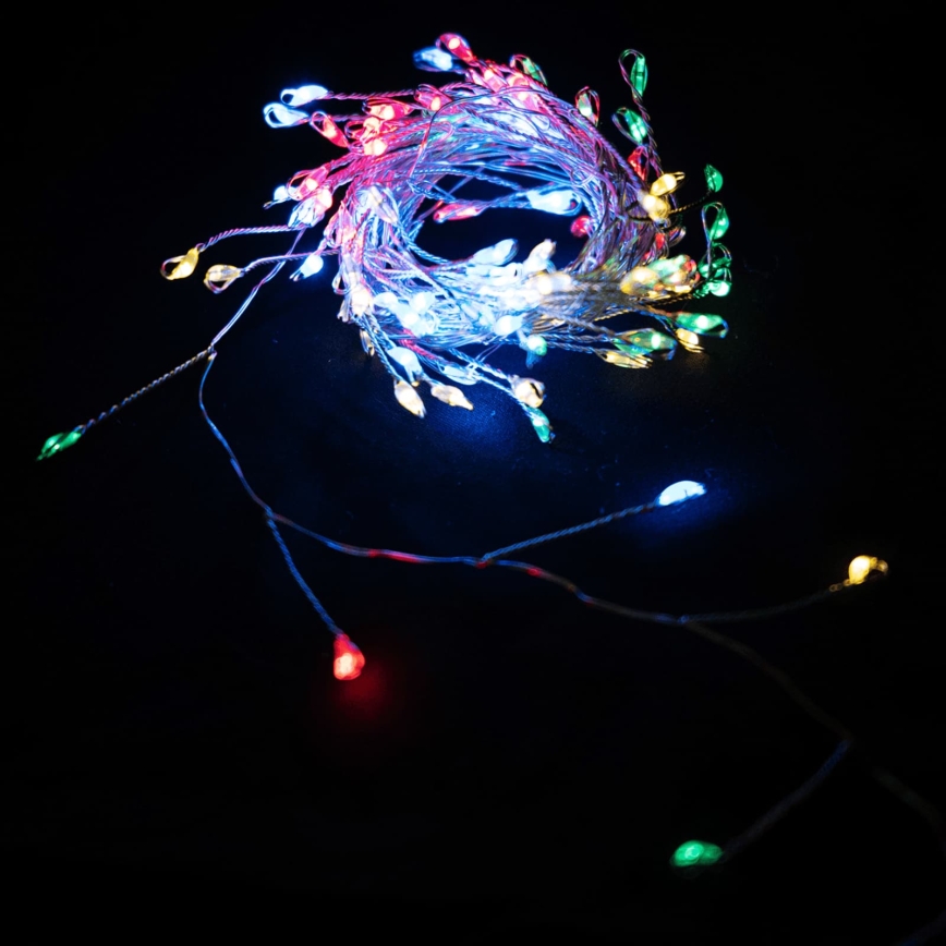 Aigostar - LED Venkovní vánoční řetěz 300xLED/8 funkcí 3xAA 9,3m IP44 multicolor