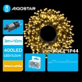 Aigostar - LED Venkovní vánoční řetěz 400xLED/8 funkcí 13m IP44 teplá bílá