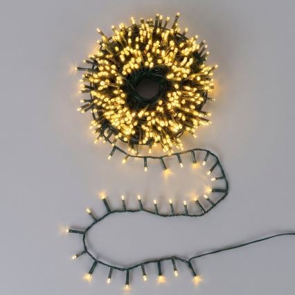 Aigostar - LED Venkovní vánoční řetěz 500xLED/8 funkcí 13m IP44 teplá bílá