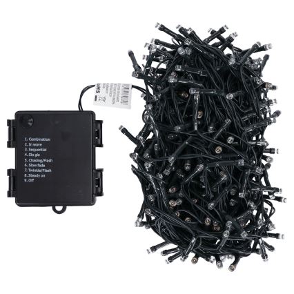 Aigostar - LED Venkovní vánoční řetěz 500xLED/8 funkcí 4xAA 25,3 m IP44 multicolor