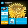 Aigostar - LED Venkovní vánoční řetěz 500xLED/8 funkcí 53m IP44 teplá bílá