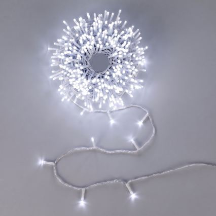Aigostar - LED Venkovní vánoční řetěz 50xLED 5,3m IP44 studená bílá