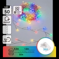 Aigostar - LED Venkovní vánoční řetěz 50xLED/8 funkcí 3xAA 1,8m IP44 multicolor
