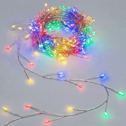 Aigostar - LED Venkovní vánoční řetěz 50xLED/8 funkcí 3xAA 1,8m IP44 multicolor