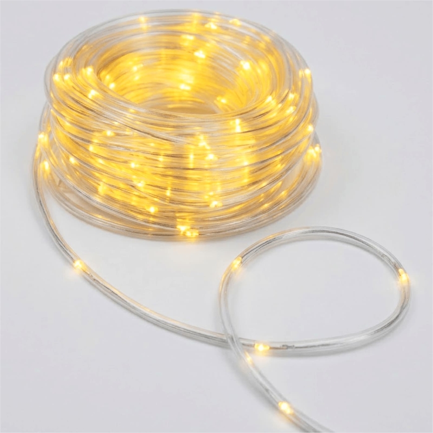 Aigostar - LED Venkovní vánoční řetěz 50xLED/8 funkcí 3xAA 5,3m IP44 teplá bílá