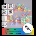Aigostar - LED Venkovní vánoční řetěz 50xLED/8 funkcí 8m IP44 multicolor