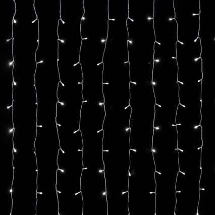 Aigostar - LED Venkovní vánoční řetěz 558xLED 3x1,8m IP44 studená bílá