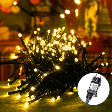 Aigostar - LED Venkovní vánoční řetěz 600xLED/8 funkcí 18m IP44 teplá bílá