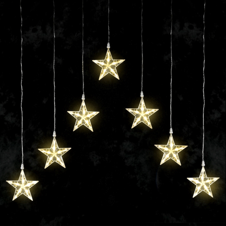 Aigostar - LED Venkovní vánoční řetěz 70xLED/230V 1,2x1m IP44 teplá bílá hvězdy