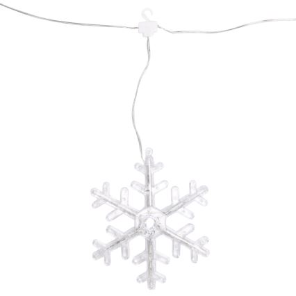 Aigostar - LED Venkovní vánoční řetěz 84xLED/8 funkcí 1,2x1m IP44 teplá bílá vločky