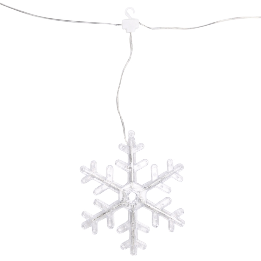 Aigostar - LED Venkovní vánoční řetěz 84xLED/8 funkcí 1,2x1m IP44 teplá bílá vločky