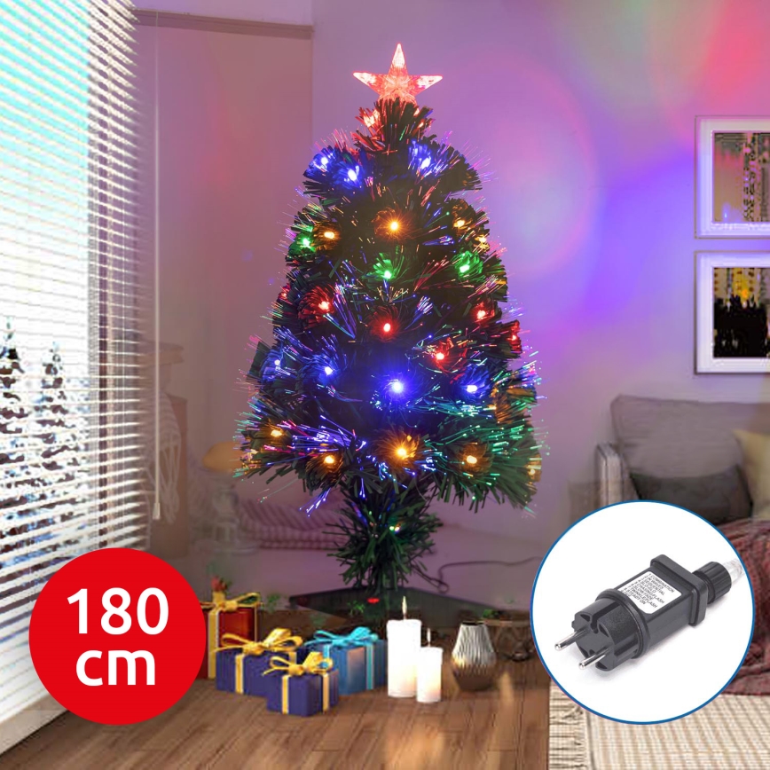 Aigostar - LED Venkovní vánoční stromek LED/6W/230V 180 cm IP44 multicolor