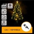 Aigostar - LED Venkovní vánoční stromek LED/6W/230V 180 cm IP44 teplá bílá
