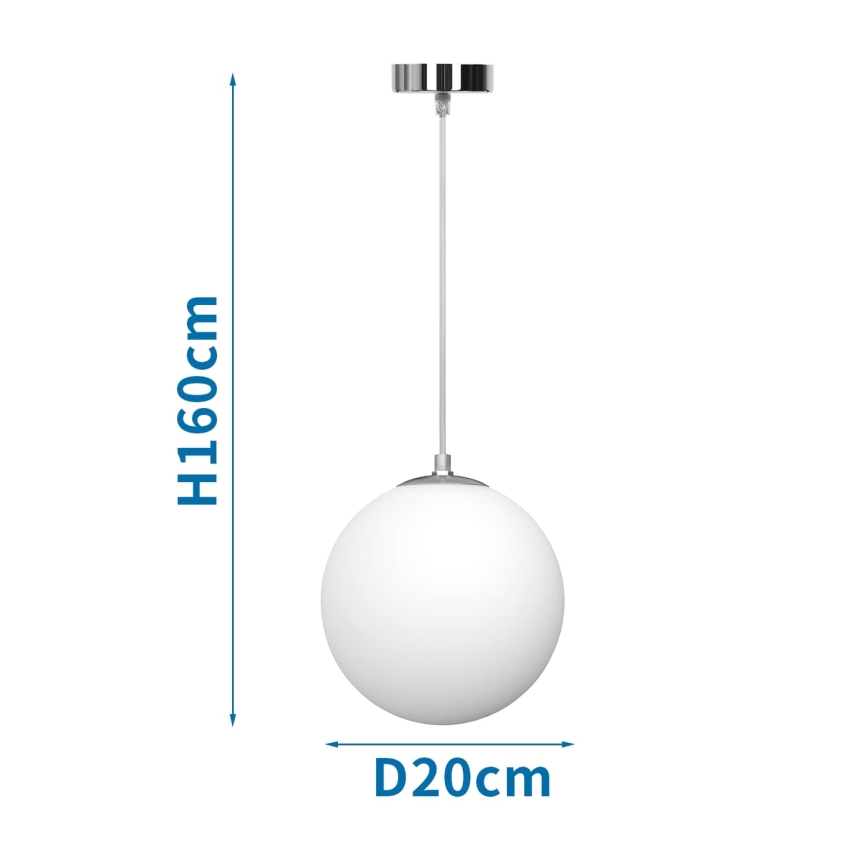 Aigostar - Lustr na lanku 1xE27/40W/230V pr. 20 cm