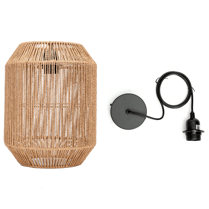 Aigostar - Lustr na lanku 1xE27/60W/230V béžová